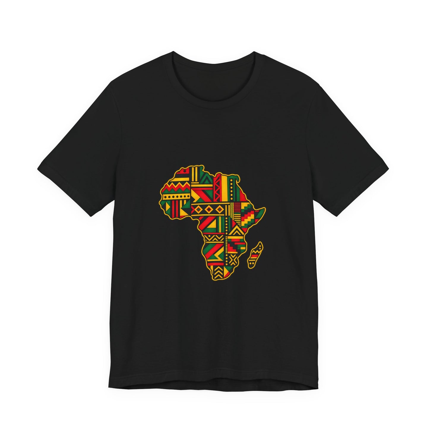 Africa Map T‑Shirt – Kente Pattern African Pride Tee