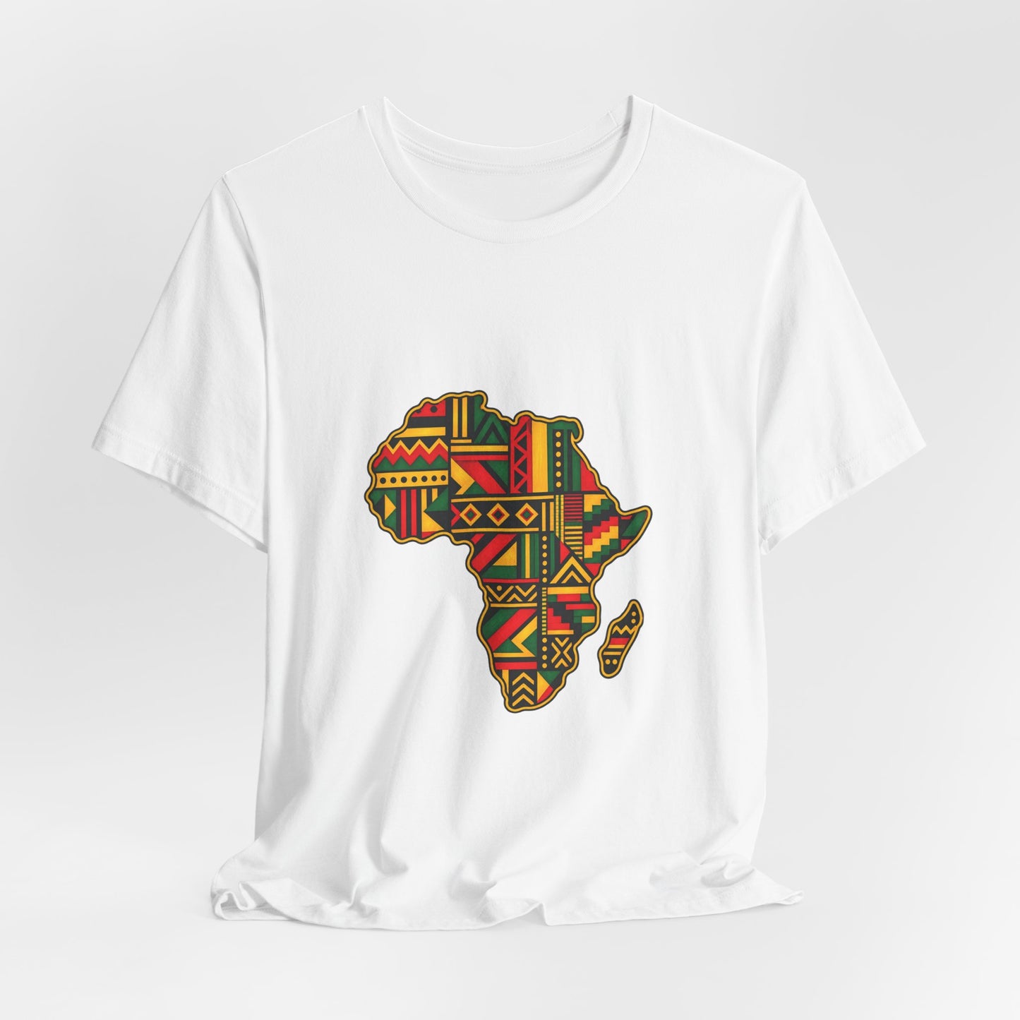 Africa Map T‑Shirt – Kente Pattern African Pride Tee