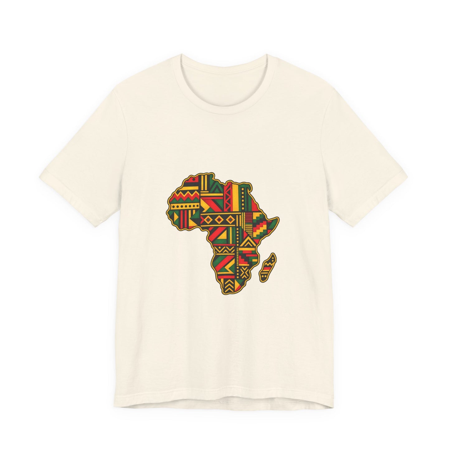 Africa Map T‑Shirt – Kente Pattern African Pride Tee