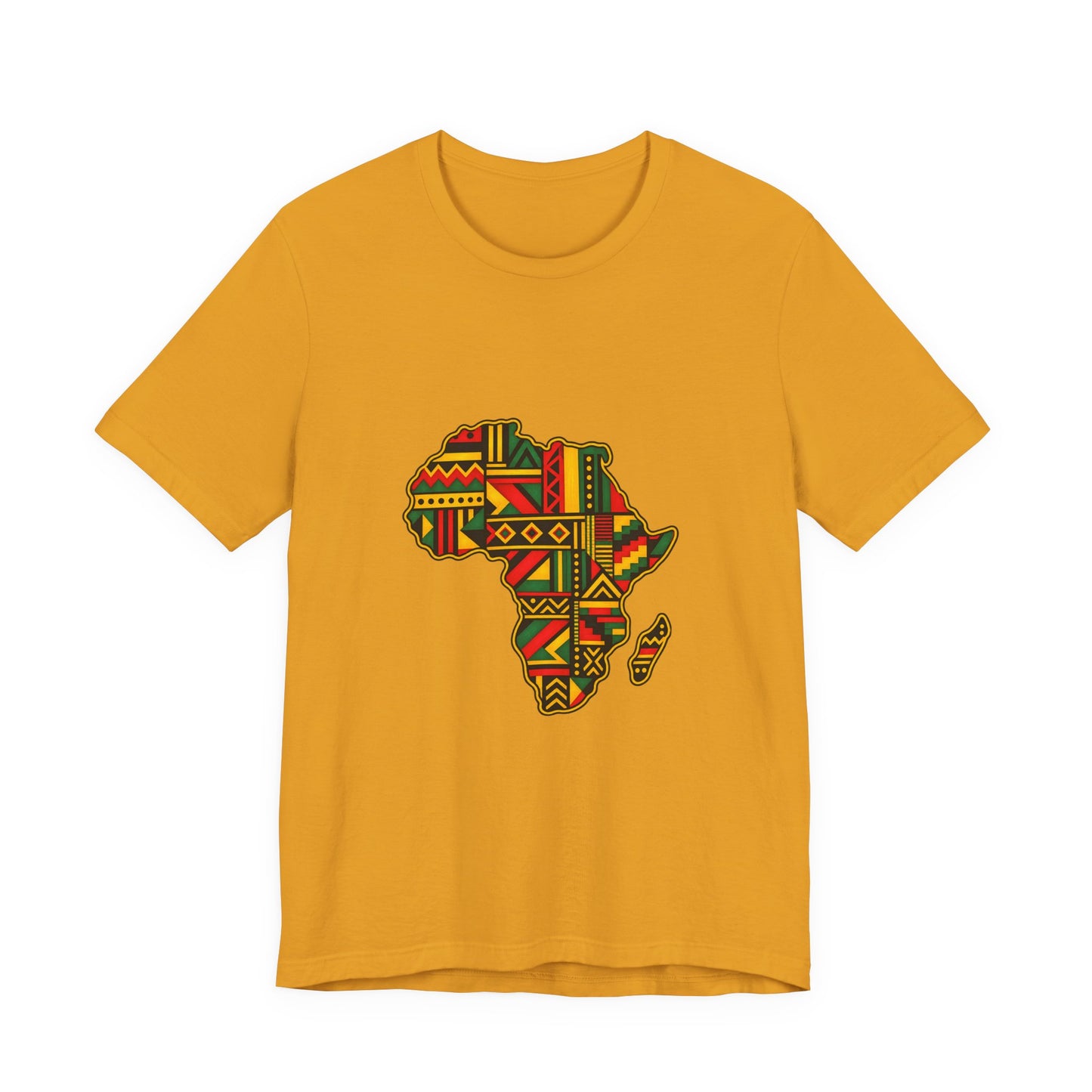 Africa Map T‑Shirt – Kente Pattern African Pride Tee