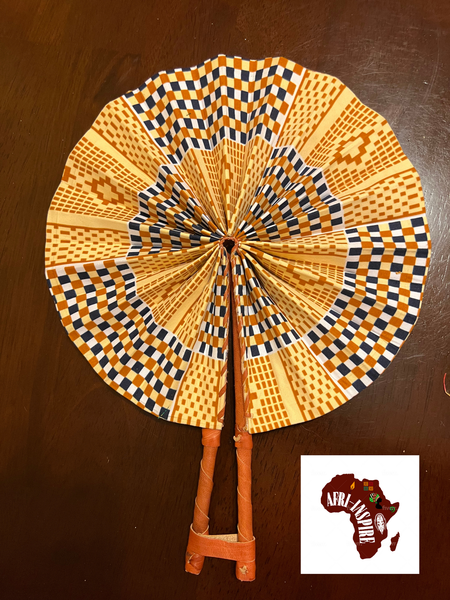 Assorted African Handmade Fabric Fans