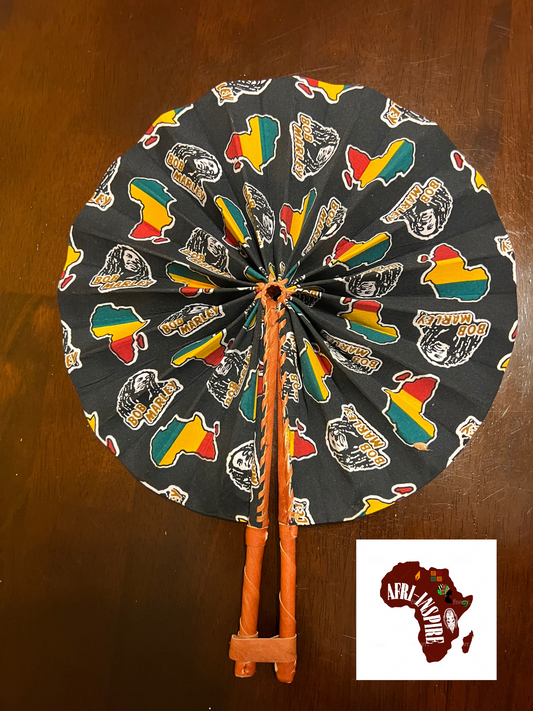 Bob Marley Leather Fan