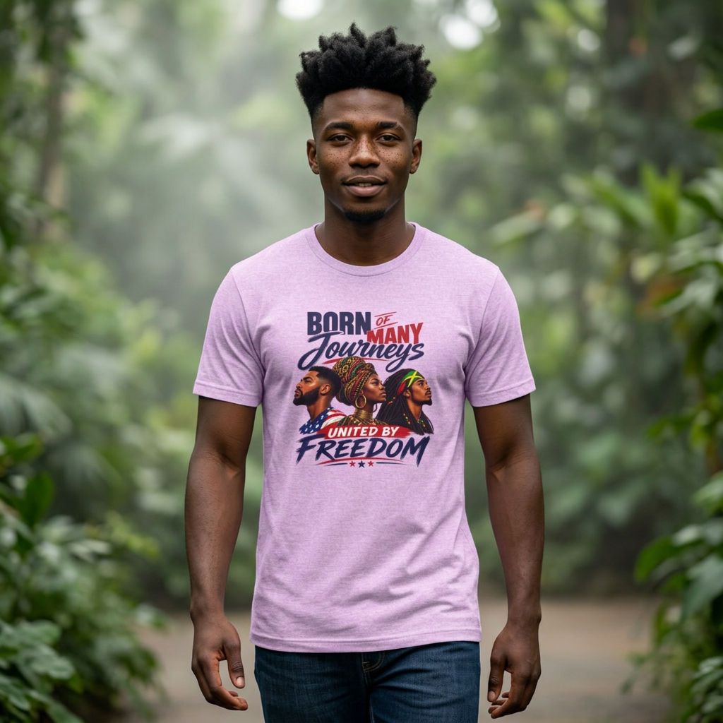 Black Diaspora Tee | African American Heritage Patriotic