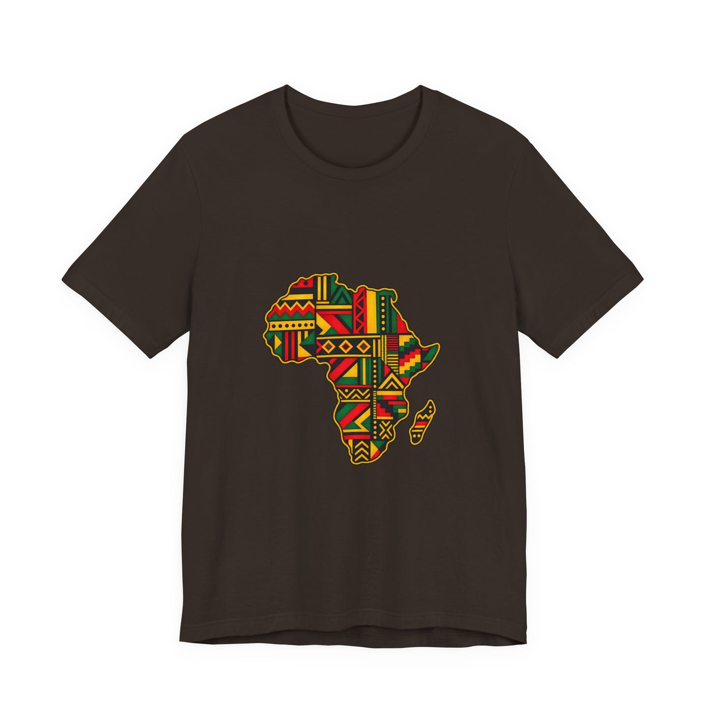 Africa Map T‑Shirt – Kente Pattern African Pride Tee