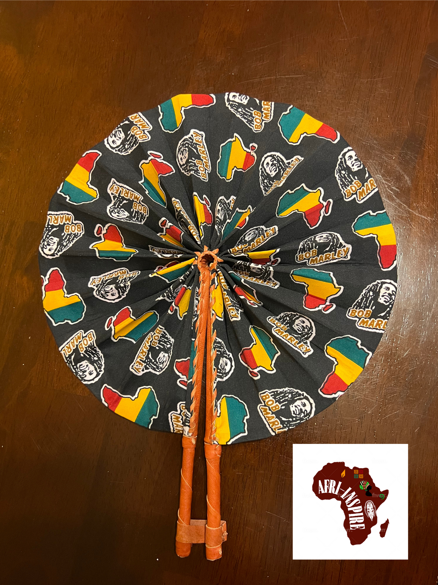 Bob Marley Leather Fan