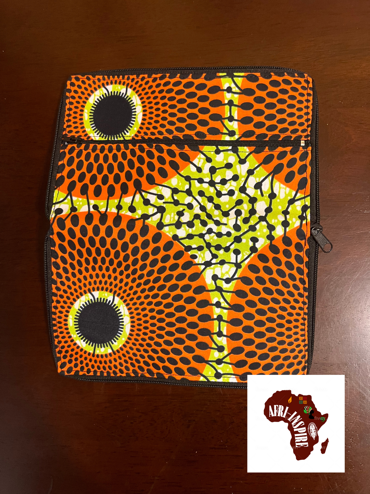 Orange and Green Cloth Reusable Shopping Bag