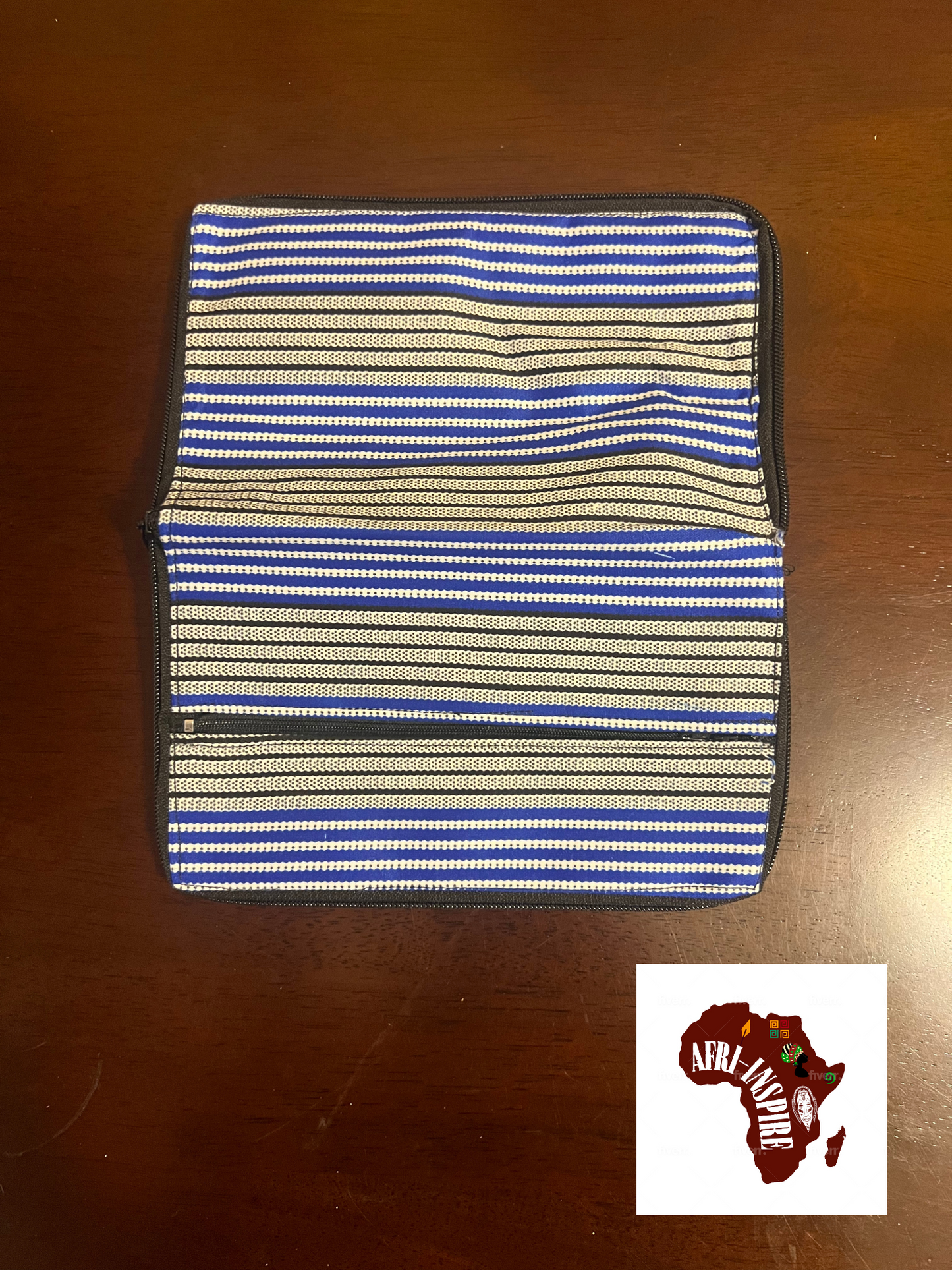 Blue Striped Cloth Reusable Shopping Bag