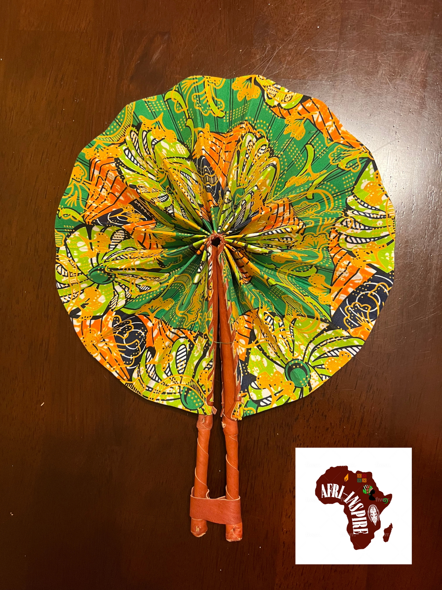 Assorted African Handmade Fabric Fans