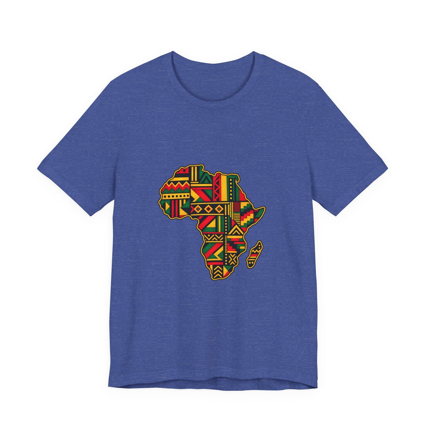 Africa Map T‑Shirt – Kente Pattern African Pride Tee