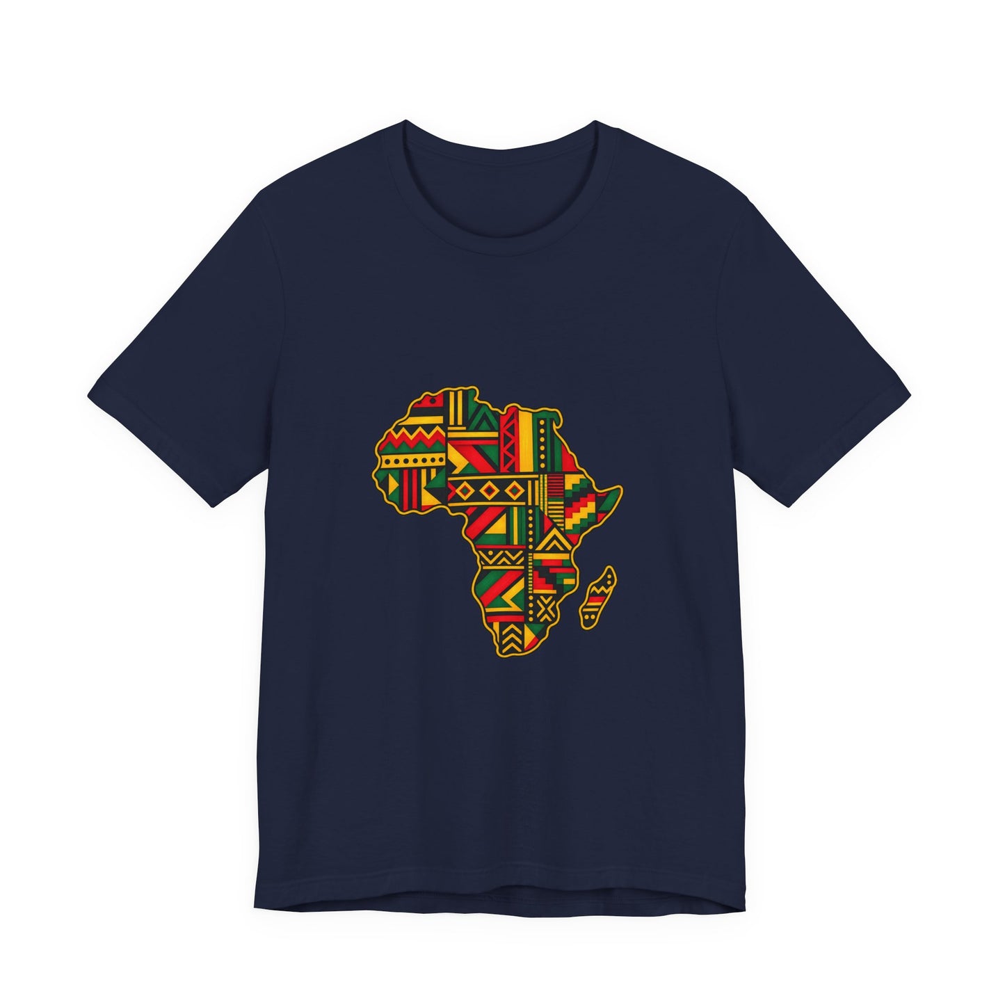 Africa Map T‑Shirt – Kente Pattern African Pride Tee