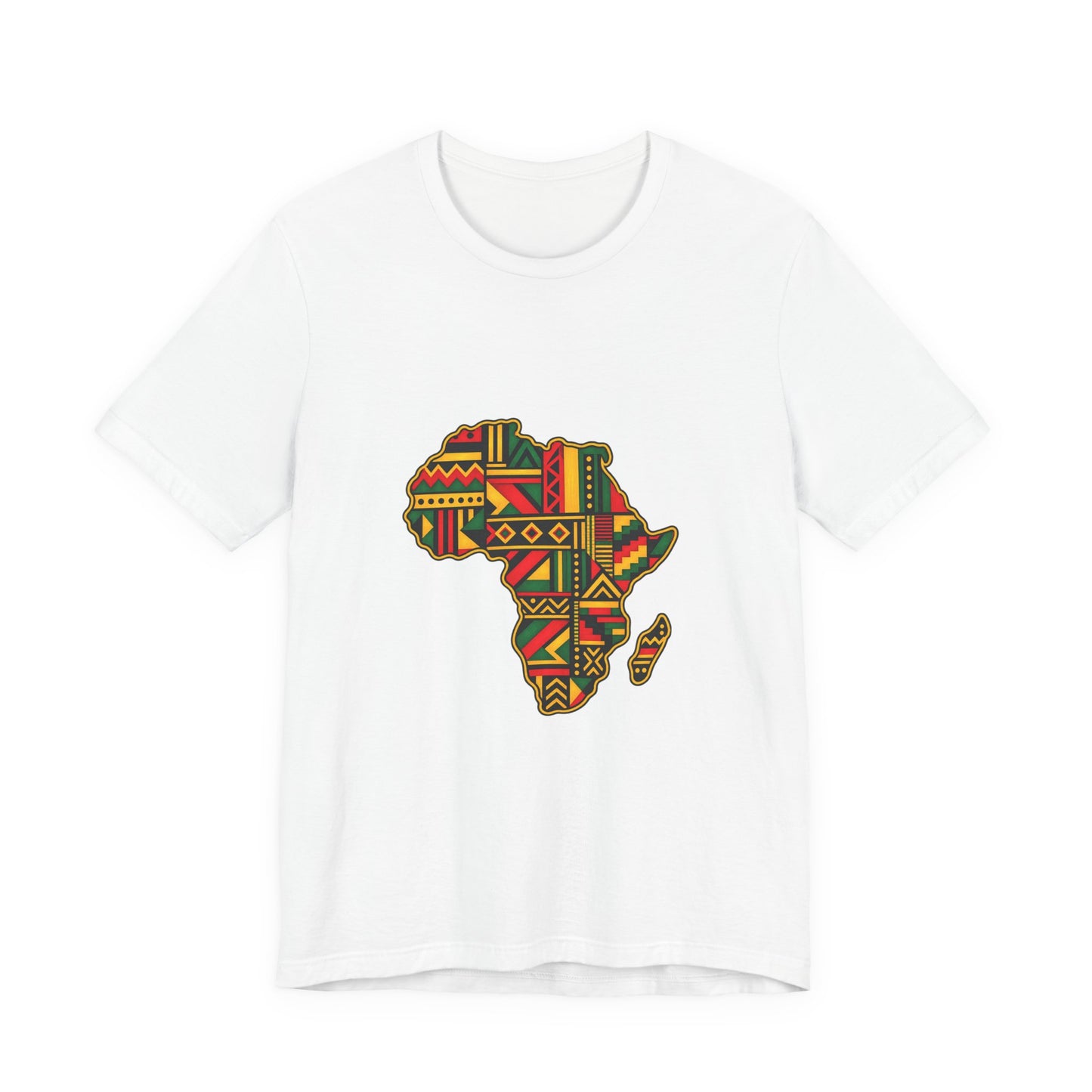 Africa Map T‑Shirt – Kente Pattern African Pride Tee
