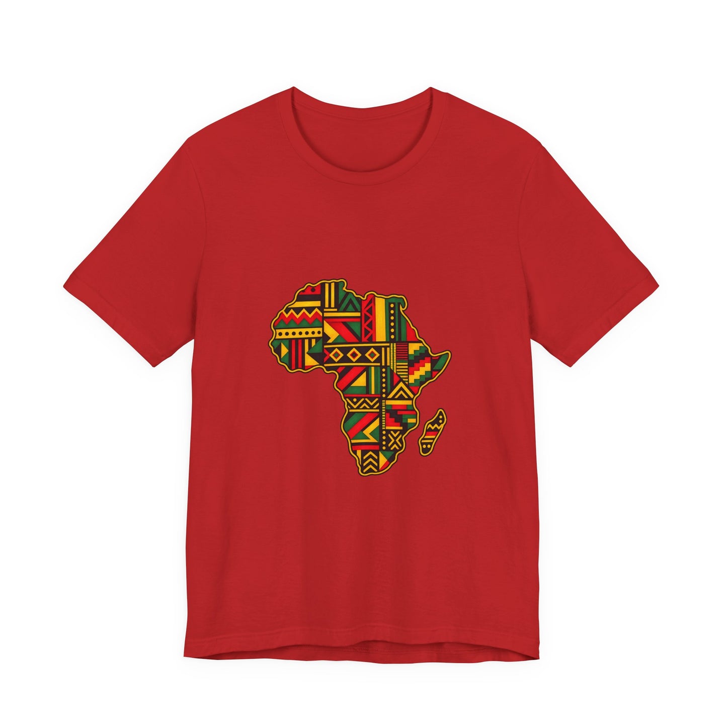 Africa Map T‑Shirt – Kente Pattern African Pride Tee