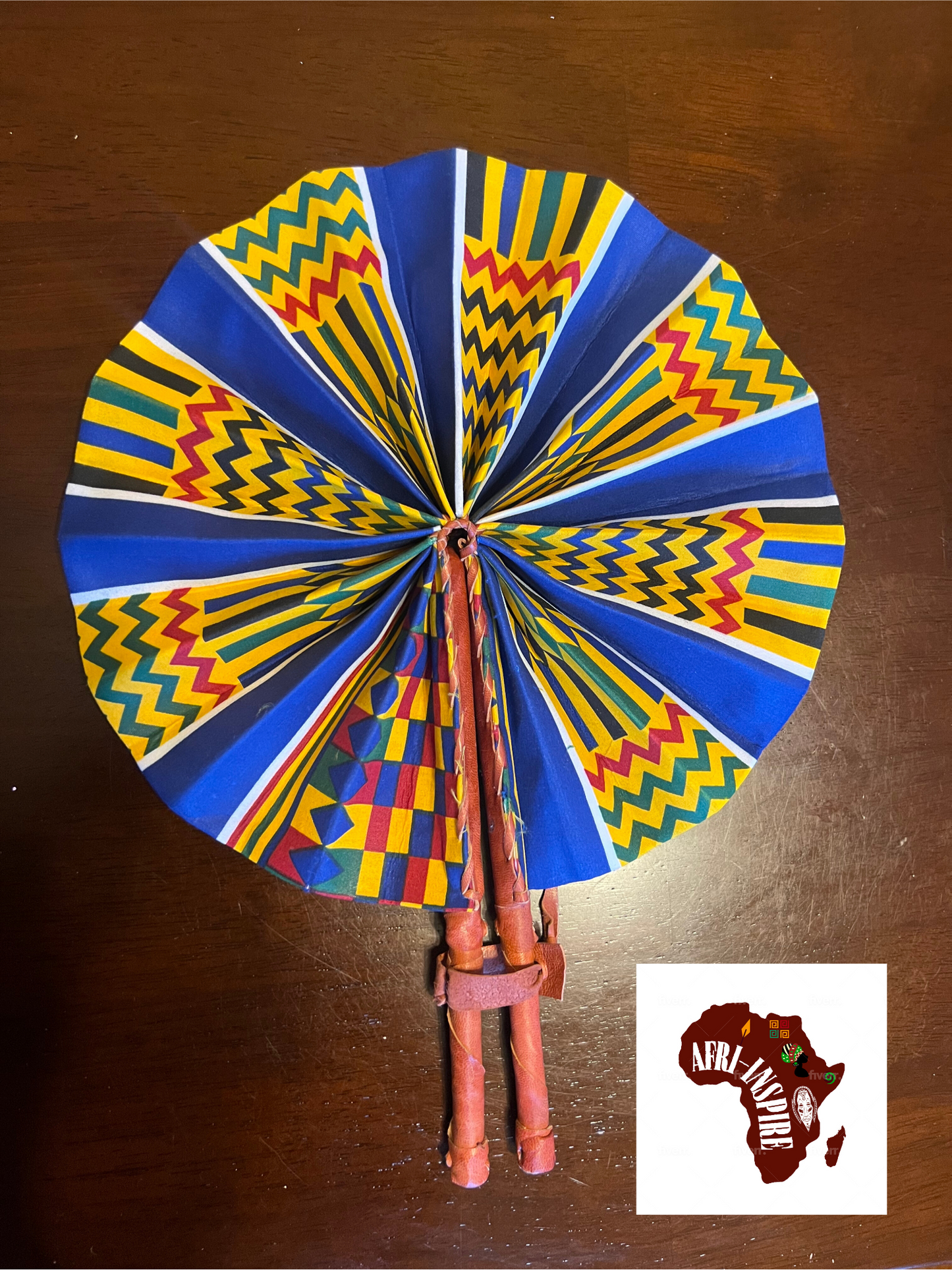 Assorted African Handmade Fabric Fans