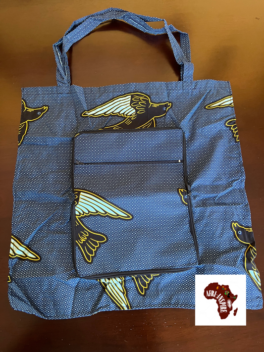 Blue Cloth Reusable Shopping Bag