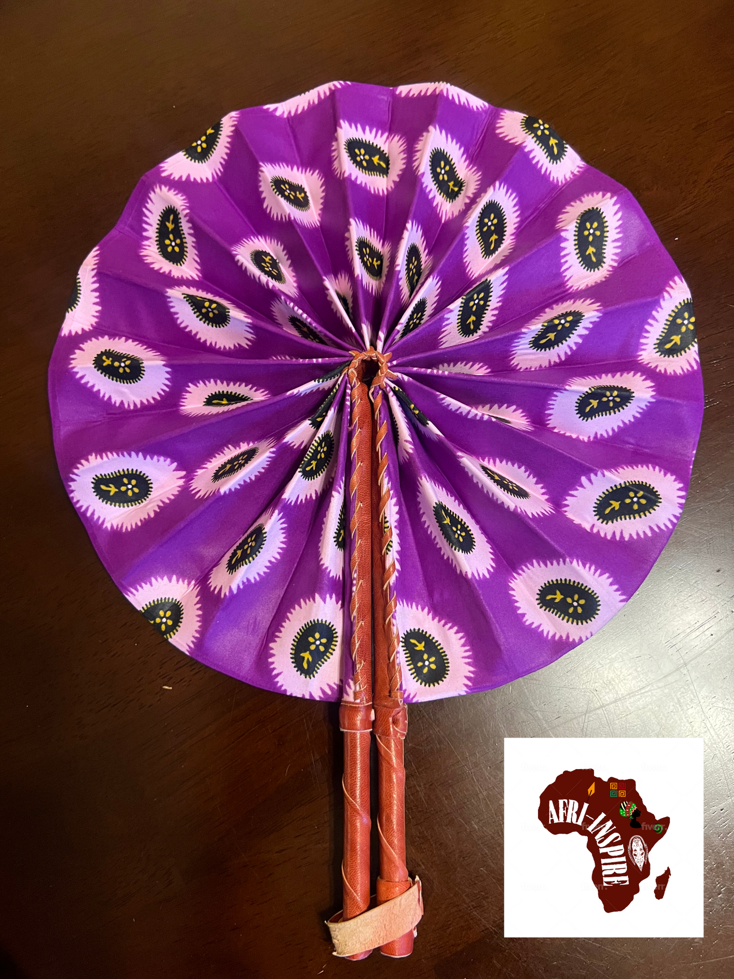 Assorted African Handmade Fabric Fans