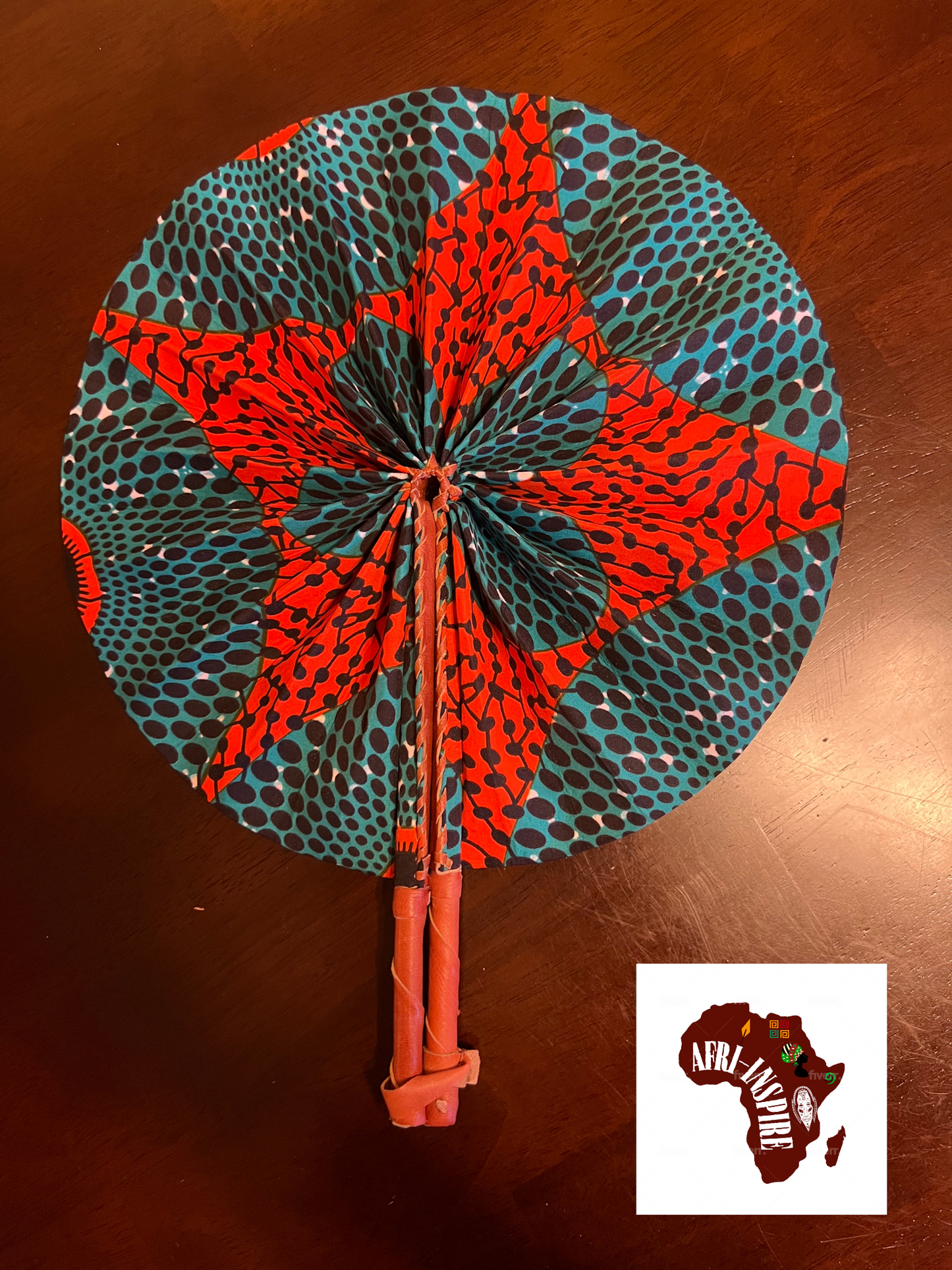 Assorted African Handmade Fabric Fans